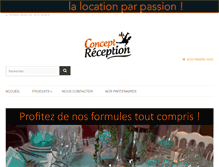 Tablet Screenshot of concept-reception.fr
